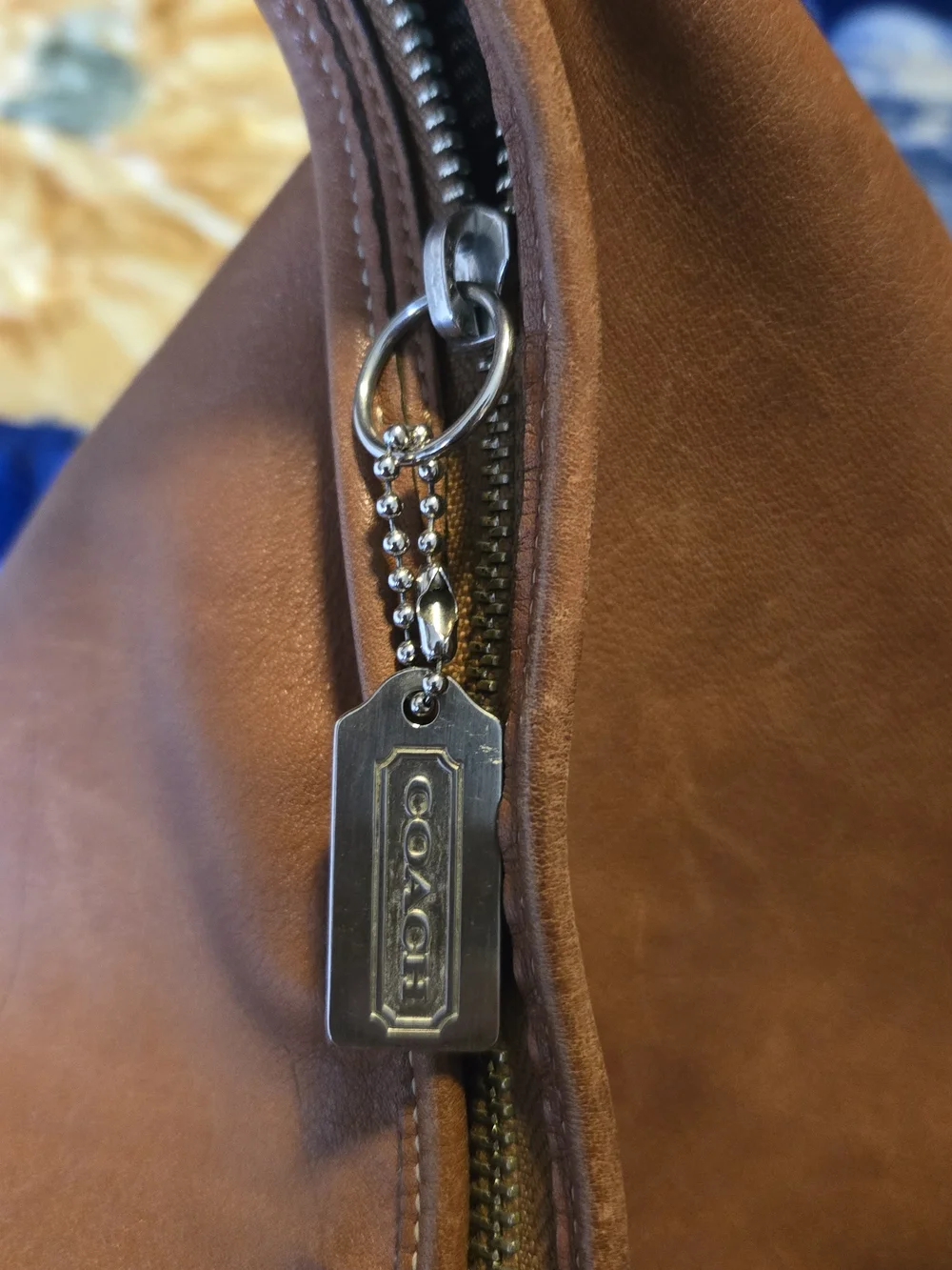 Y2k Coach Brown Leather Hobo Shoulder Bag - Women 9227